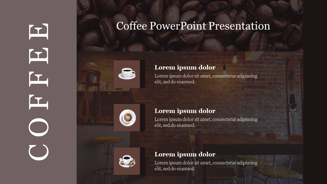 Free - Best Coffee PowerPoint Presentation Template Slide
